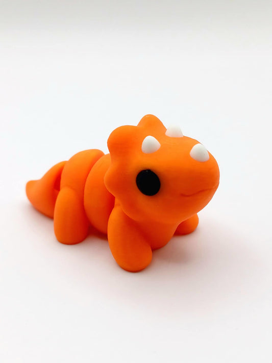 Mini Triceratops Fidget Orange