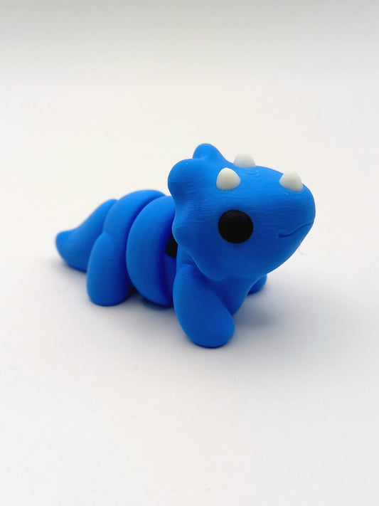 Mini Triceratops Fidget Blue