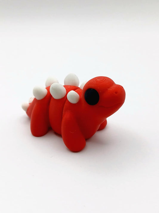 Mini Stegosaurus Fidget Red